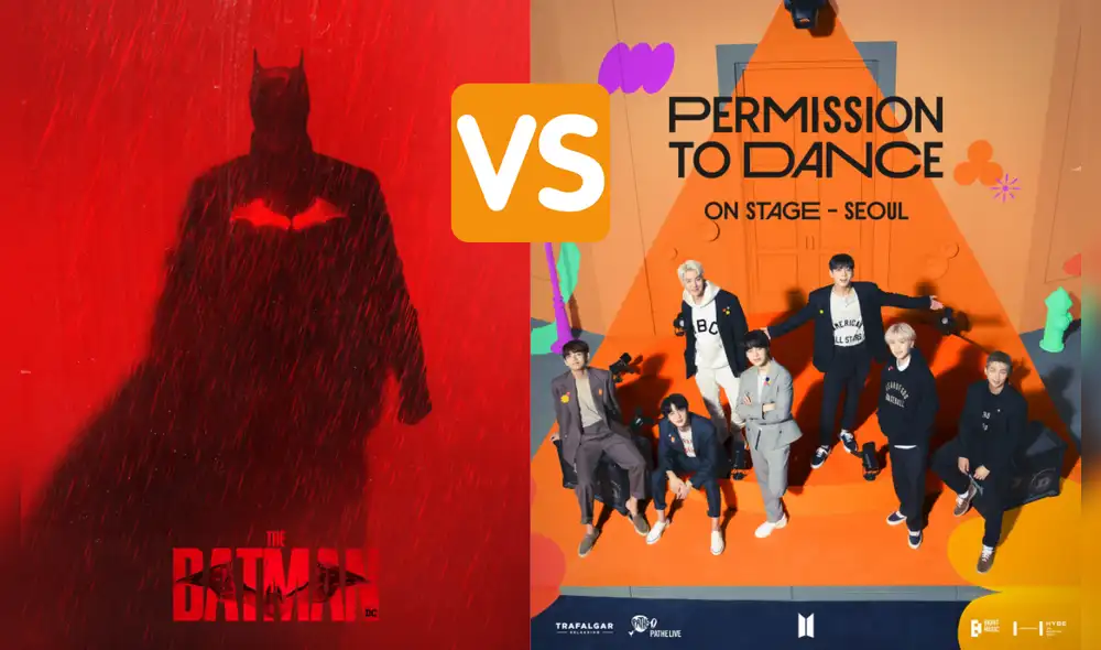 "Permission to dance on stage" y " The Batman" tuvieron acogida durante sus estrenos. Foto composición: Twitter y IMDb