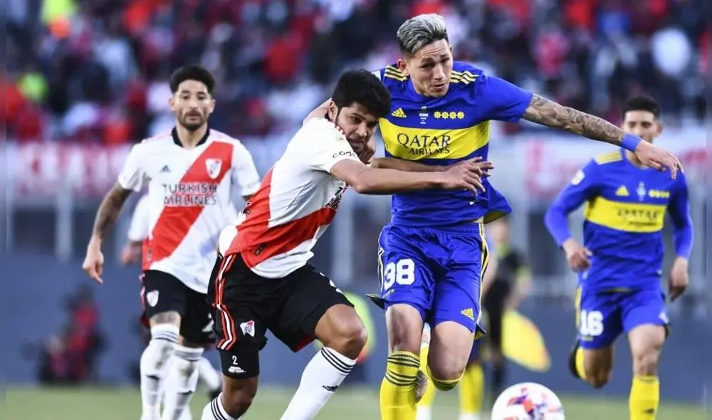 River Plate y Boca Juniors juegan por primera vez en el 2022. Foto: Boca Juniors. River Plate y Boca Juniors juegan por primera vez en el 2022. Foto: Boca Juniors.