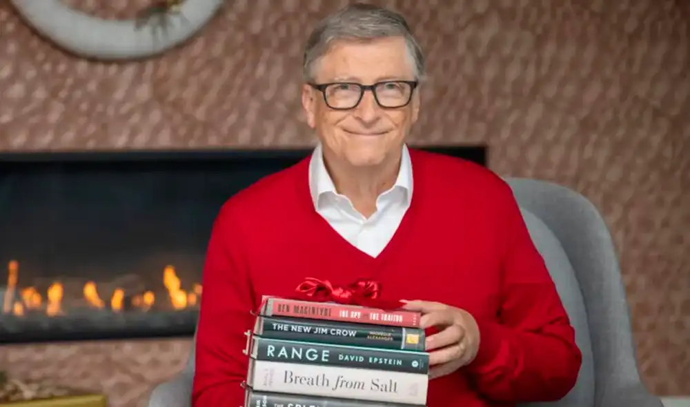 Bill Gates desarrolló el hábito de la lectura desde pequeño con libros de ciencia ficción. Foto: @billgates