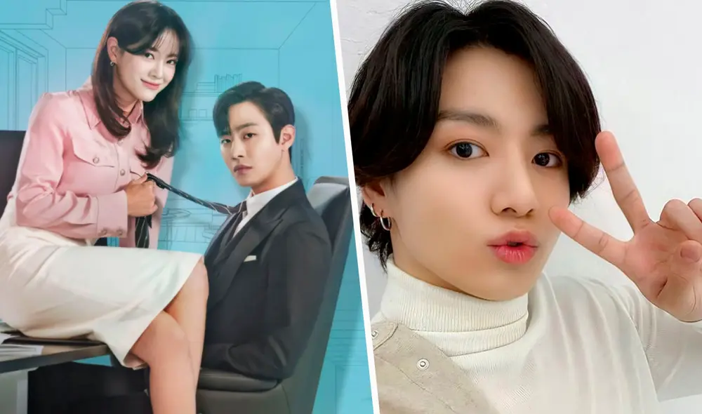 Luego de filmarse viendo "2521", Jungkook reveló que también mira la serie "Business proposal". Foto: SBS/Instagram