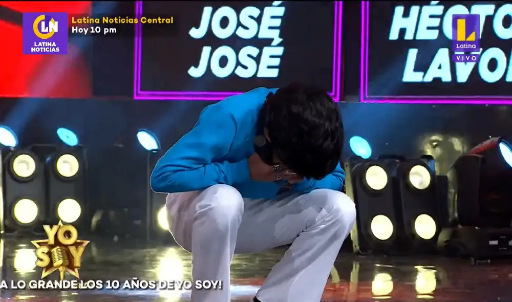 'Héctor Lavoe' sigue compitiendo por alzar la copa. Foto: Screenshot de Yo soy: nueva generación