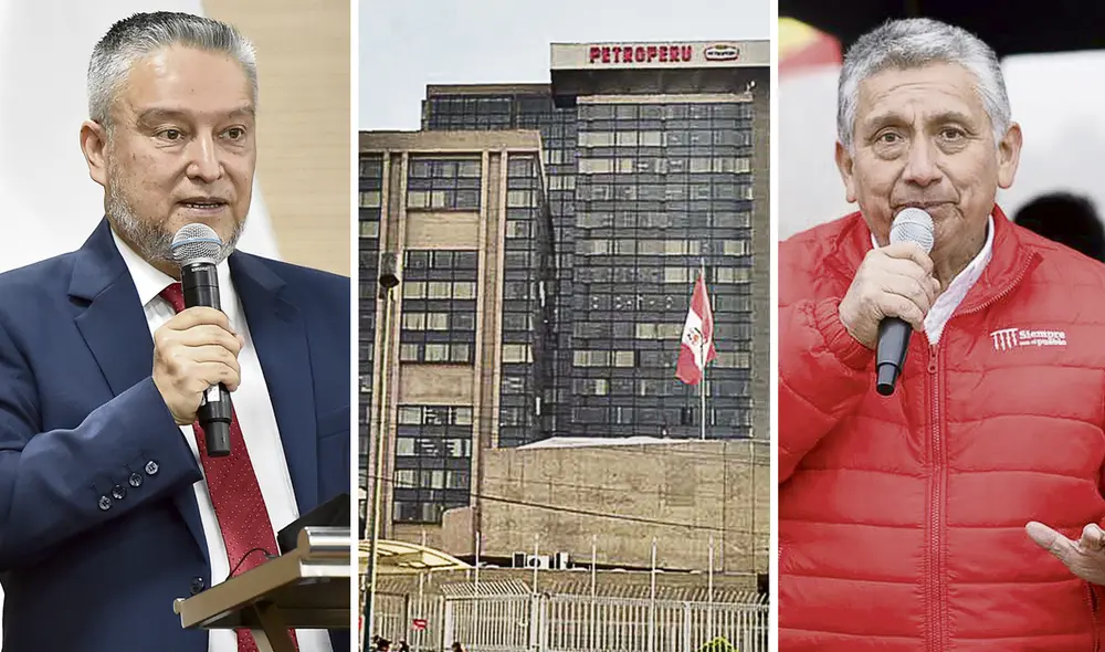 Posiciones. Oscar Graham del MEF ve con preocupación el impacto en la reducción de la calificación de Petroperú. Carlos Palacios del Minem respalda a la actual gestión de la estatal. Foto: composición/difusión