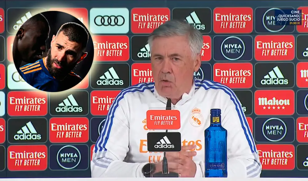 Benzema y Mendy serán los grandes ausentes del Real Madrid ante el Barcelona por LaLiga. Foto: captura Real Madrid/composición