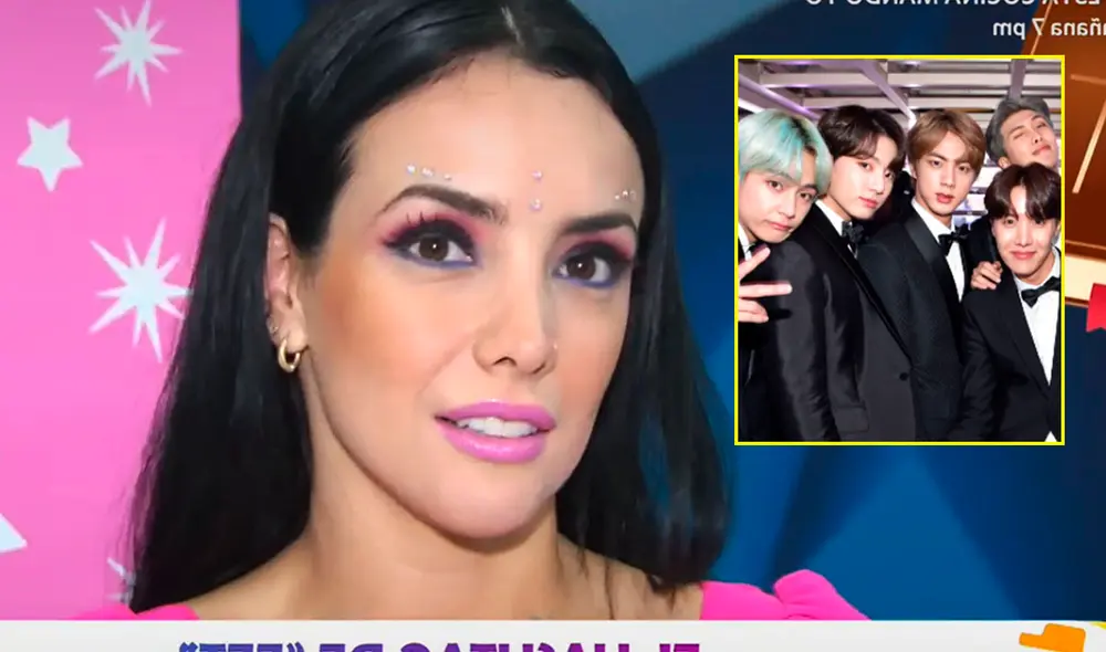 Rosángela Espinoza participó en una secuencia de "Estás en todas". Foto: captura América TV Rosángela Espinoza participó en una secuencia de "Estás en todas". Foto: captura América TV