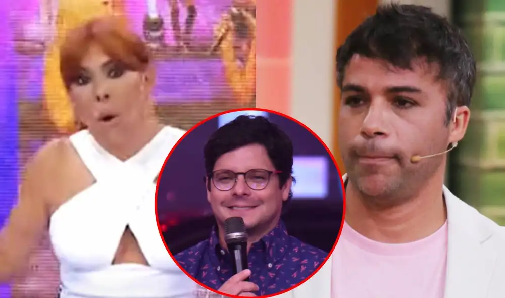 Magaly Medina señala que Renzo Schuller reemplazaría a María Pía Copello en la conducción de Esto es guerra. Foto: composición/ captura de ATV/ La República Magaly Medina señala que Renzo Schuller reemplazaría a María Pía Copello en la conducción de Esto es guerra. Foto: composición/ captura de ATV/ La República