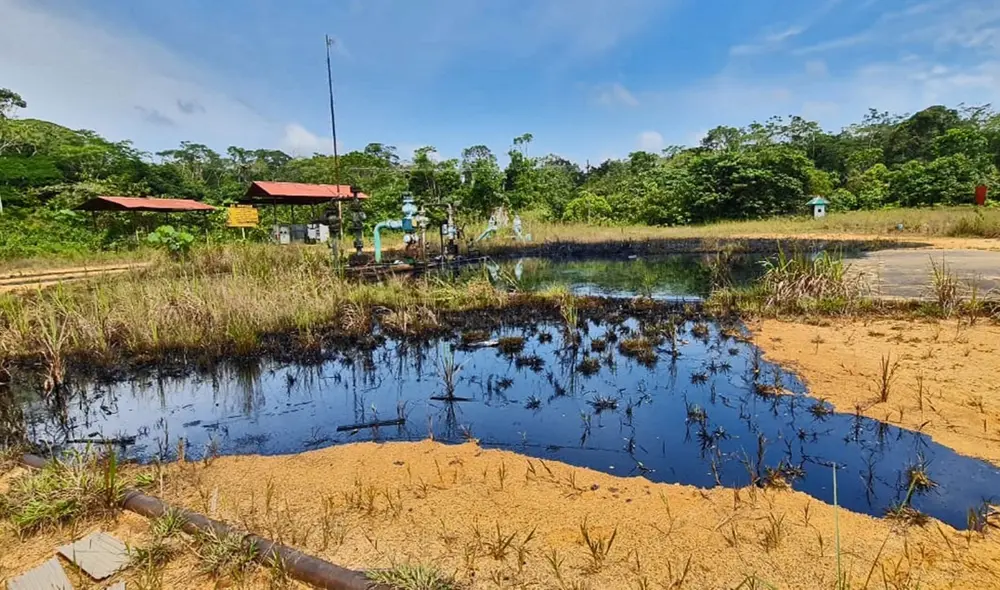 Derrame de petróleo en la comunidad 12 de Octubre de Loreto. Foto: Ministerio Público.
