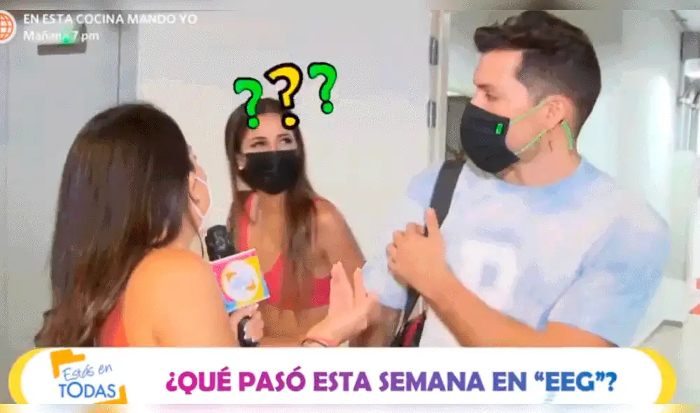 Luciana Fuster apareció inesperadamente en entrevista a Patricio Parodi. Foto: captura de América TV Luciana Fuster apareció inesperadamente en entrevista a Patricio Parodi. Foto: captura de América TV