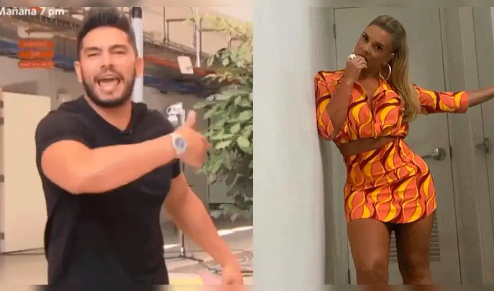 Rafael Cardozo contó que si no tuviera pareja, estaría con Johanna San Miguel. Foto: composición captura de América TV/ Johanna San Miguel-Instagram
