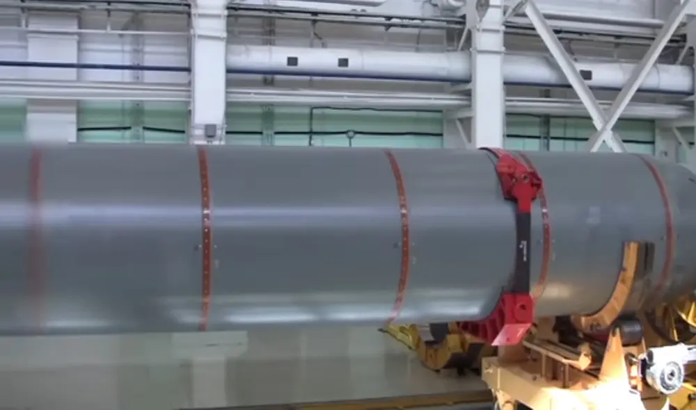 El dron submarino de propulsión nuclear Poseidón ha sido destacado por Vladimir Putin. Foto: Ministerio de Defensa de Rusia / YouTube