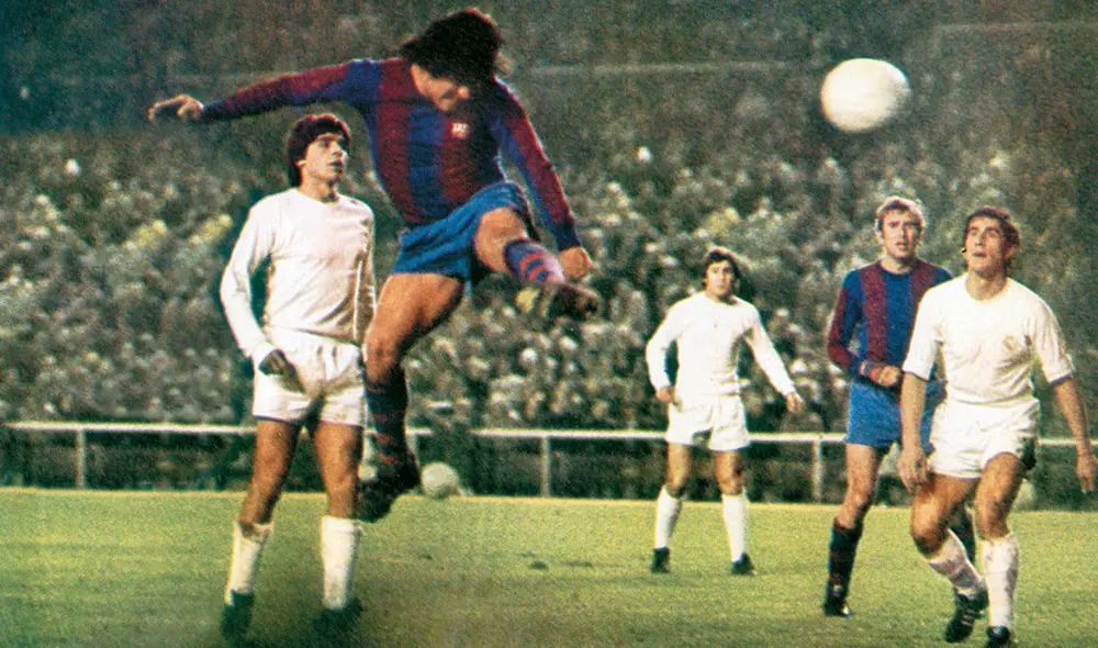 Hugo Sotil es el único peruano que le ha podido marcar al Real Madrid con la camiseta del Barcelona. Foto: difusión Hugo Sotil es el único peruano que le ha podido marcar al Real Madrid con la camiseta del Barcelona. Foto: difusión