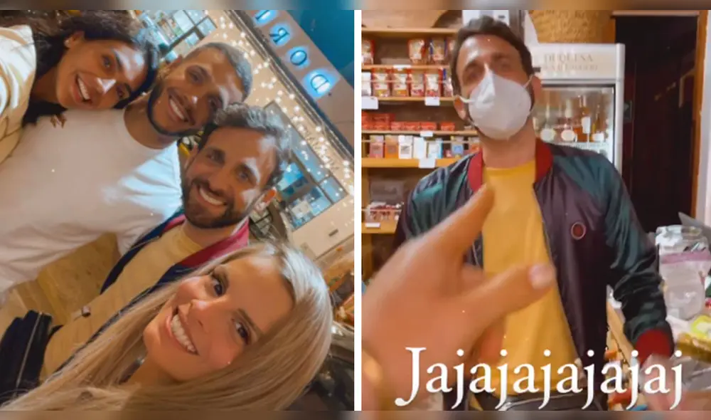 Rodrigo Gonzáles se mostró apenado por haber sido captado de improviso mientras realizaba sus actividades cotidianas. Foto: composición/captura América TV