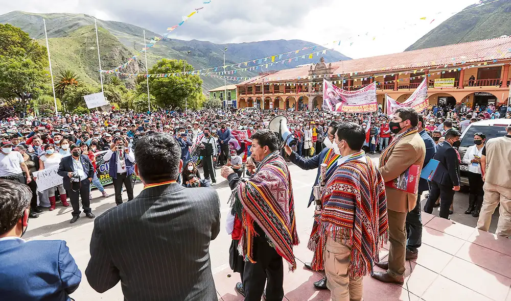 Compromiso. Castillo reiteró su rechazo a la confrontación. Foto: difusión Compromiso. Castillo reiteró su rechazo a la confrontación. Foto: difusión