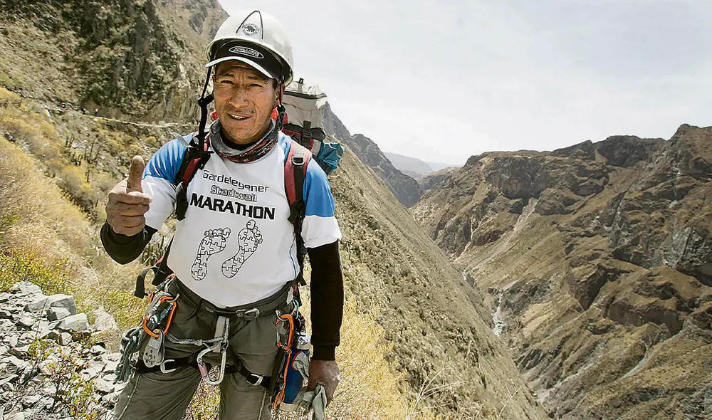 Cacya Cárdenas participó en el rescate del cuerpo de Ciro Castillo Rojas, perdido en el Cañón del Colca en 2011. Foto: La República Cacya Cárdenas participó en el rescate del cuerpo de Ciro Castillo Rojas, perdido en el Cañón del Colca en 2011. Foto: La República