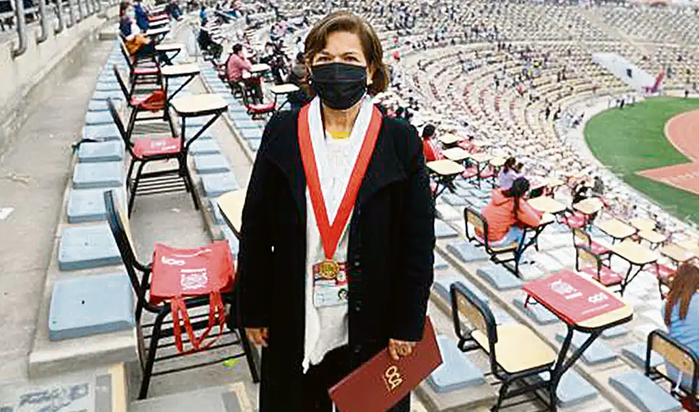 Examen. Jerí Ramón señala que anuló examen para cuidar el prestigio de la U. San Marcos. Foto: difusión