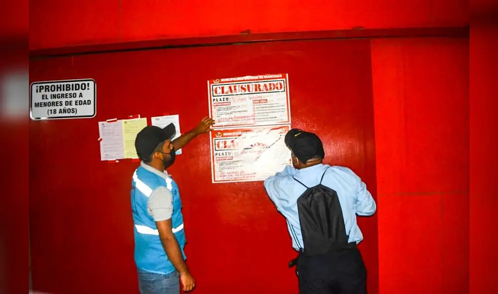 Local fue clausurado por 30 días hábiles. Foto: MDH Local fue clausurado por 30 días hábiles. Foto: MDH