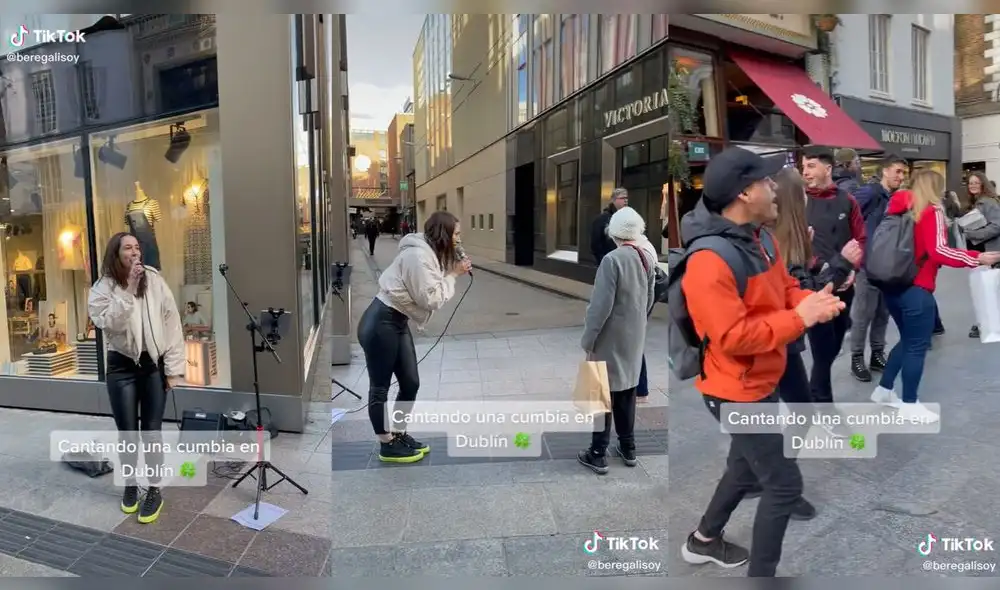 El público quedó sorprendido con la voz de la mujer. Foto: captura de TikTok
