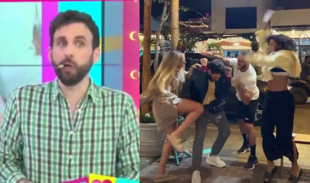 'Peluchín' se encuentra con chicos realities y recibe un 'apanado'. Foto: Composición LR / Willax TV / Instagram.