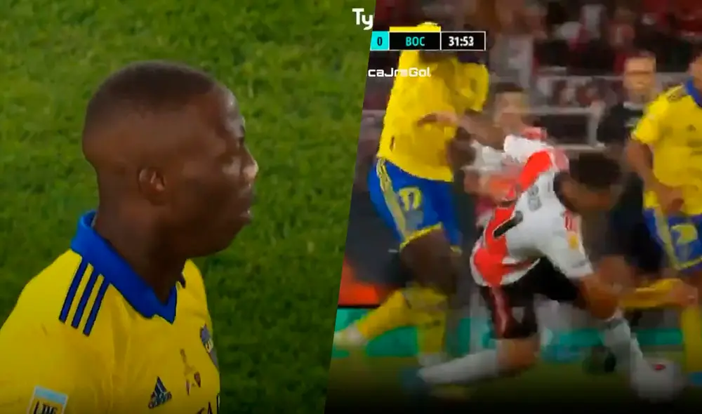 Luis Advíncula fue el primer amonestado de Boca Juniors. Foto: composición/captura TyC Sports Luis Advíncula fue el primer amonestado de Boca Juniors. Foto: composición/captura TyC Sports
