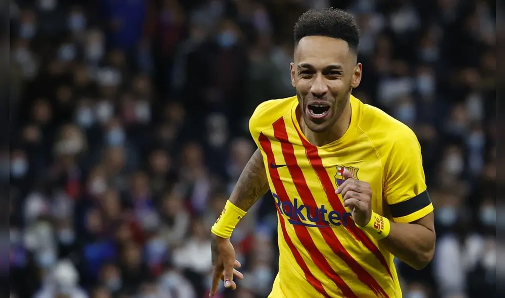 Aubameyang fue la figura del clásico español. Foto: LaLiga/Twitter