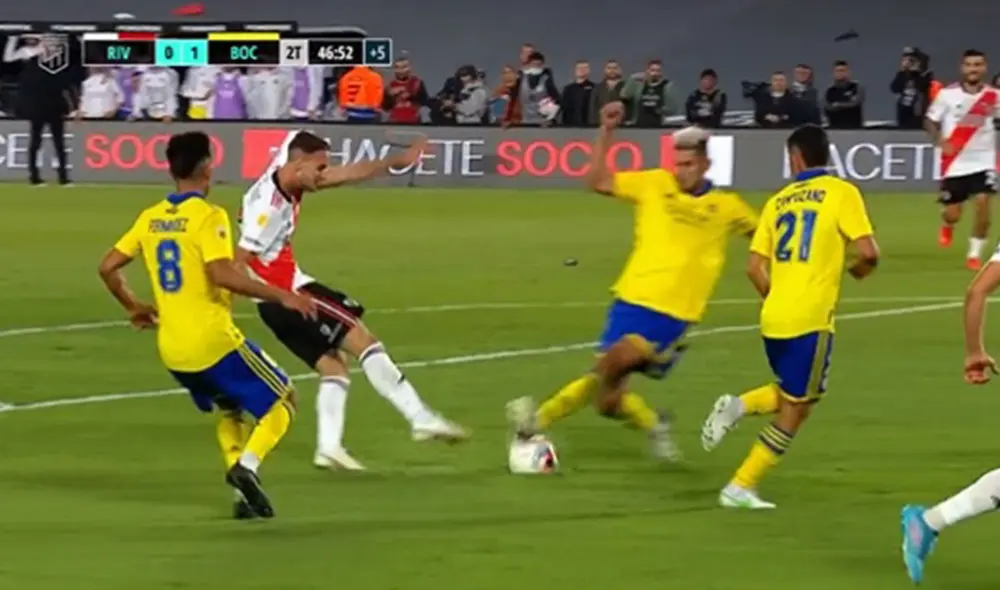 Carlos Zambrano disputó los 90 minutos del partido. Foto: captura de ESPN Carlos Zambrano disputó los 90 minutos del partido. Foto: captura de ESPN