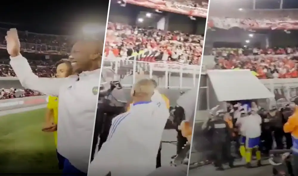 Luis Advíncula jugó la primera mitad del superclásico argentino. Foto: composición GLR/captura Twitter/@la12tuittera Luis Advíncula jugó la primera mitad del superclásico argentino. Foto: composición GLR/captura Twitter/@la12tuittera