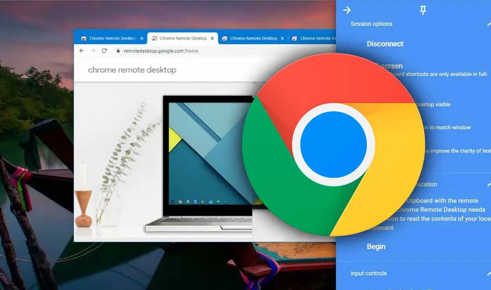 Poder acceder a una computadora desde otra es algo que todos hemos intentado alguna vez. Conoce cómo lo puedes hacer con simples pasos solo usando Google Chrome. Foto: Capterra/composición