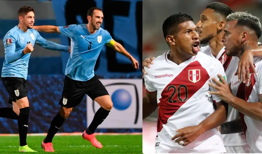 Perú y Uruguay empataron 1-1 en la primera rueda de las Eliminatorias Qatar 2022. Foto: composición EFE-Luis Jiménez Perú y Uruguay empataron 1-1 en la primera rueda de las Eliminatorias Qatar 2022. Foto: composición EFE-Luis Jiménez