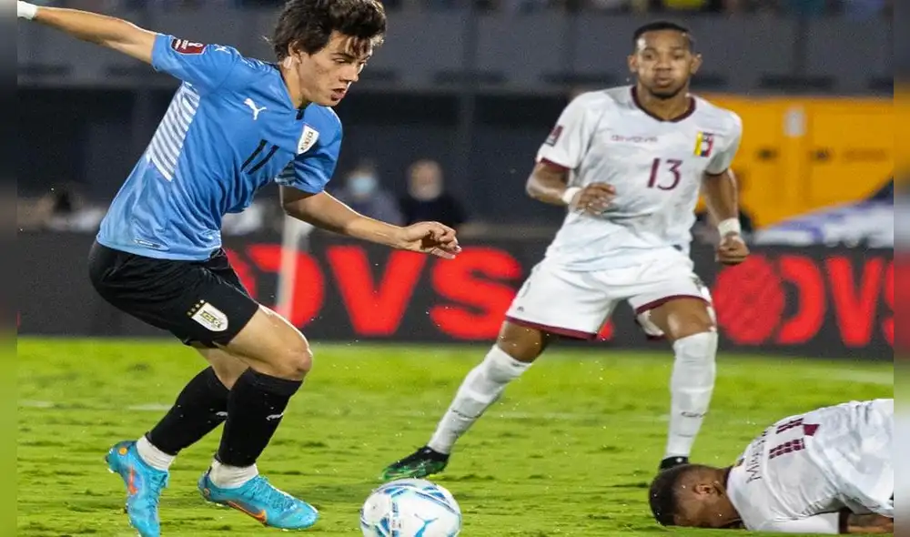 Facundo Pellistri debutó con la selección uruguaya ante Paraguay en Asunción. Foto: Twitter Facundo Pellistri Facundo Pellistri debutó con la selección uruguaya ante Paraguay en Asunción. Foto: Twitter Facundo Pellistri