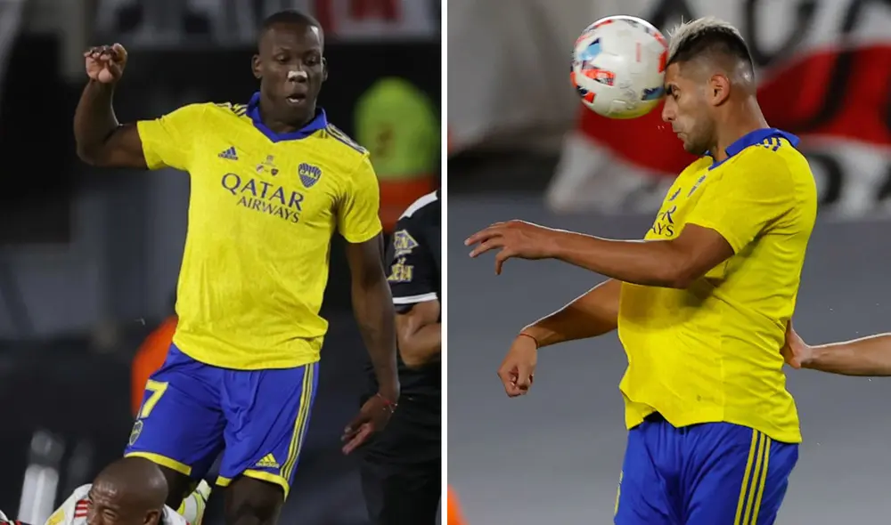 Luis Advíncula y Carlos Zambrano son compañeros en Boca Juniors desde el año pasado. Foto: composición/EFE