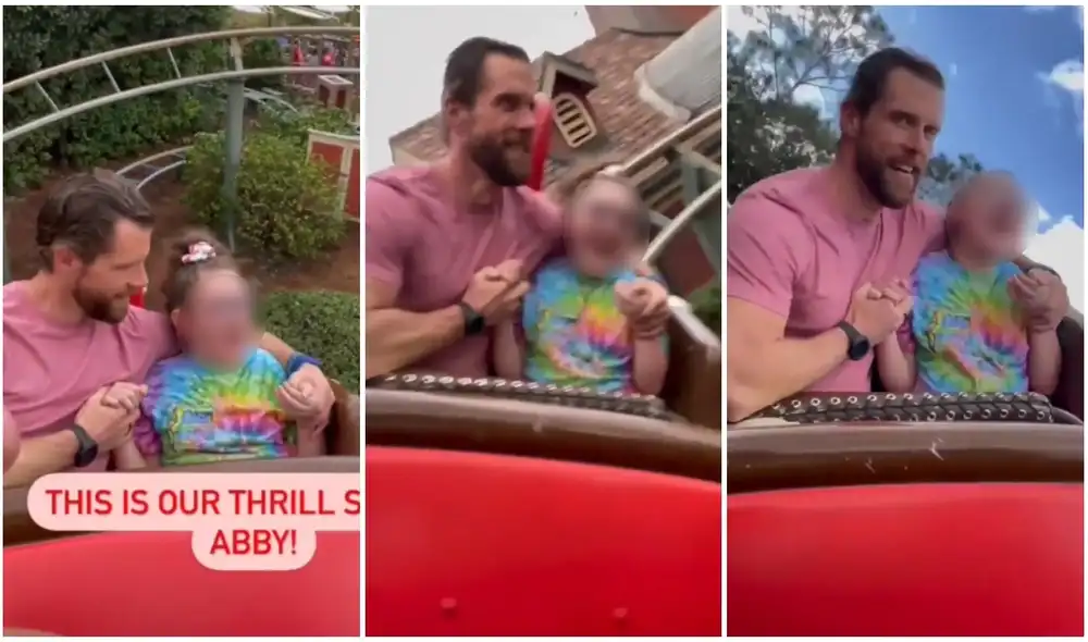 Niña con parálisis cerebral cautiva TikTok tras subirse a una montaña rusa junto con papá. Foto: captura de TikTok. Niña con parálisis cerebral cautiva TikTok tras subirse a una montaña rusa junto con papá. Foto: captura de TikTok.