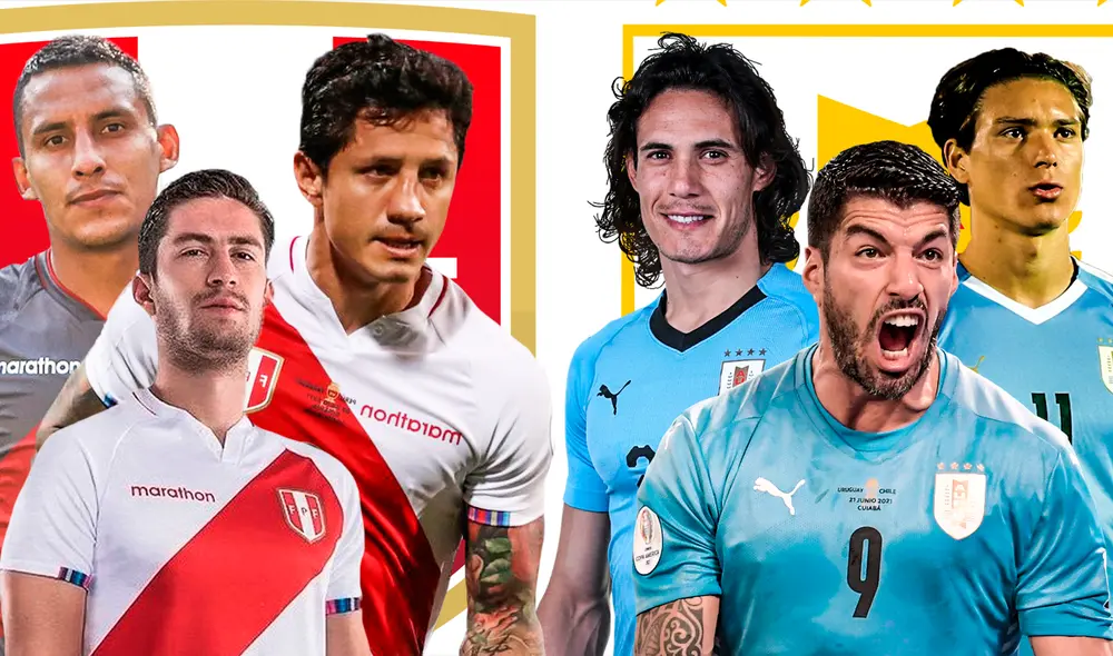 Perú está en el quinto lugar con 21 puntos y Uruguay un escalón arriba con 22. El ganador tendrá un pie en la clasificación a Qatar. Foto: composición LR-Fabrizio Oviedo Perú está en el quinto lugar con 21 puntos y Uruguay un escalón arriba con 22. El ganador tendrá un pie en la clasificación a Qatar. Foto: composición LR-Fabrizio Oviedo