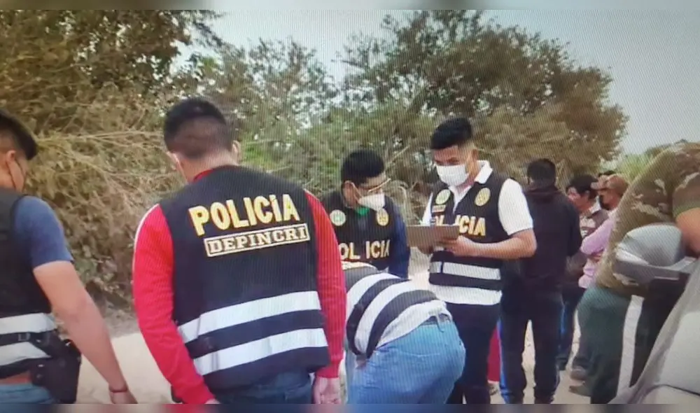 Familiares no permitieron que policías levantaran cadáver. Foto: videocaptura
