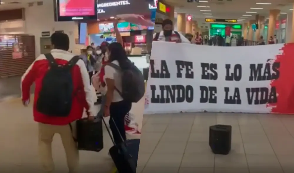 A través de TikTok, se pudo conocer un video de la barra peruana que es aplaudida en el aeropuerto Jorge Chávez. Foto: composición GLR/captura TikTok/@jorgearana1911