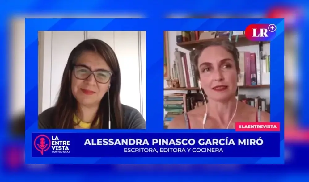 Alessandra Pinasco García Miró, escritora, editora y cocinera. Foto: captura/LR+