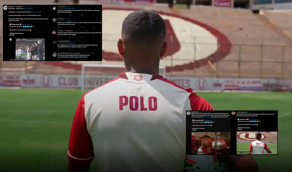La contratación de Andy Polo es cuestionada en redes sociales. Foto: composición GLR/Twitter