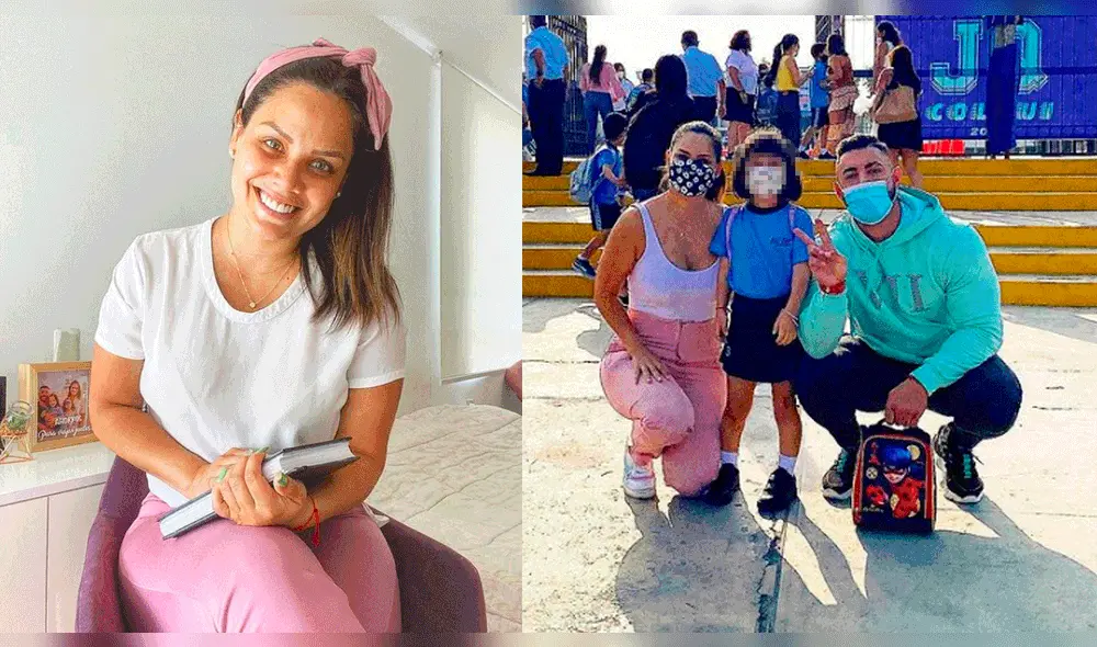 Andrea San Martín contenta por el regreso a clases de su hija mayor. Foto: composición Andrea San Martín/Instagram Andrea San Martín contenta por el regreso a clases de su hija mayor. Foto: composición Andrea San Martín/Instagram