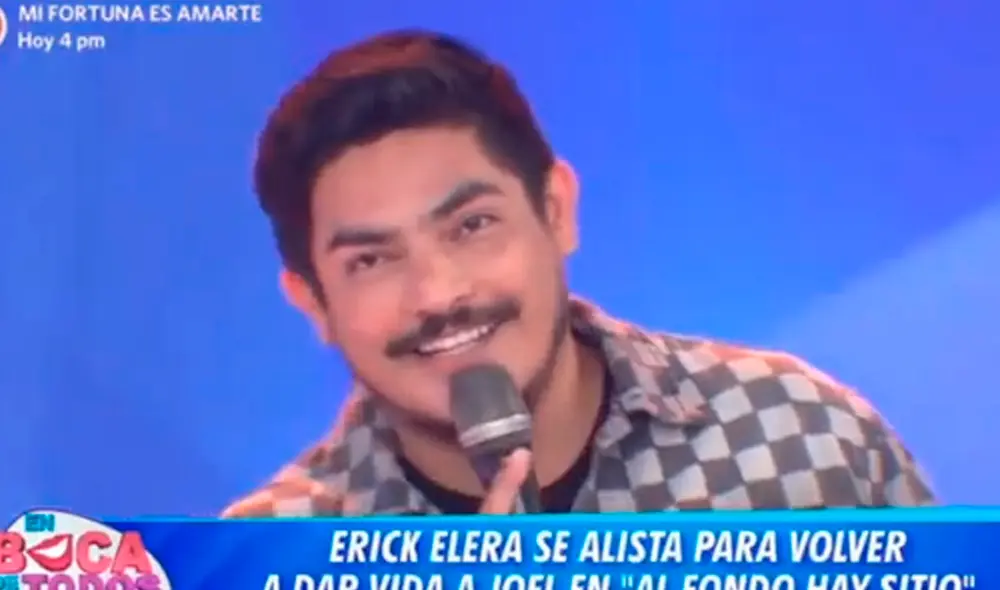 Erick Elera volverá a darle vida a Joel González en "Al fondo hay sitio". Foto: captura de América TV