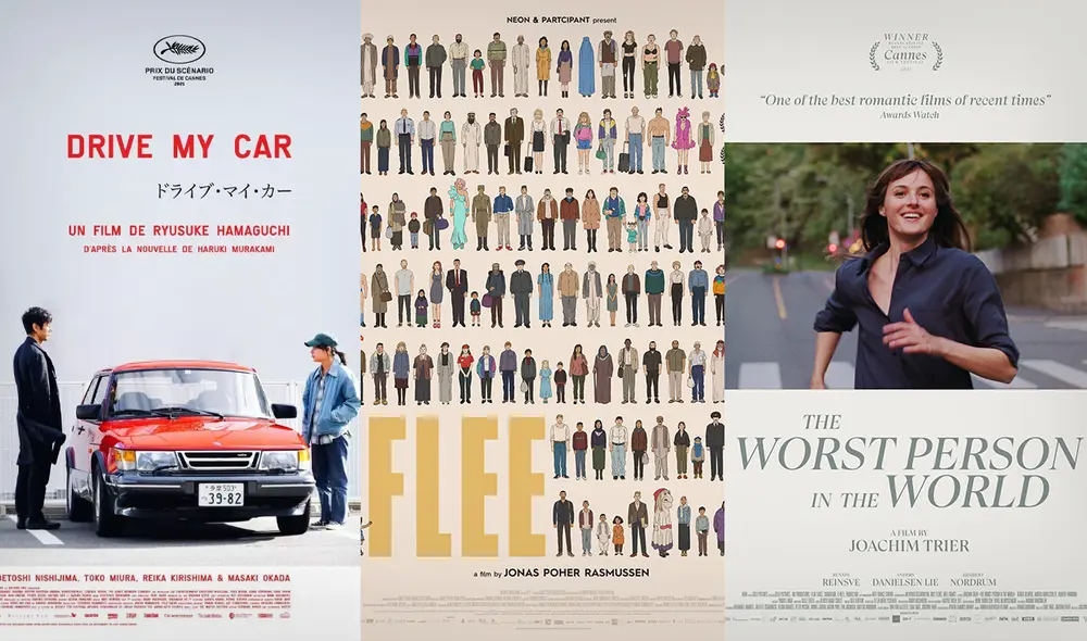 Estas son las películas internacionales que van por el premio de la Academia de este 2022. Foto: Composición La República.