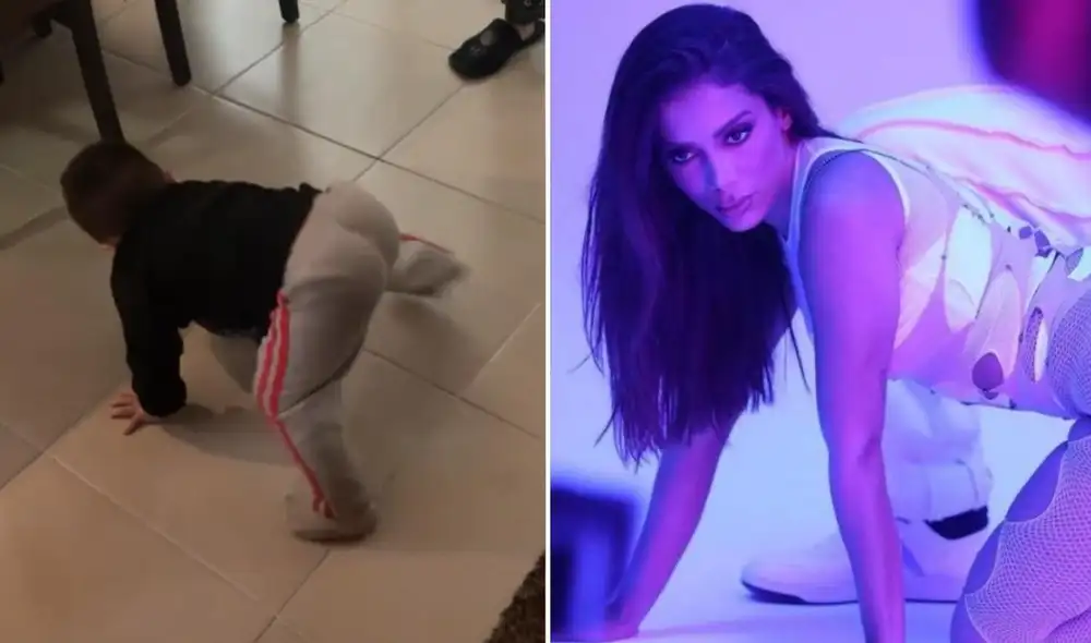 El menor logró cautivar a miles de usuarios en las redes con sus peculiares pasos de baile al ritmo de "Envolver". Foto: captura de TikTok