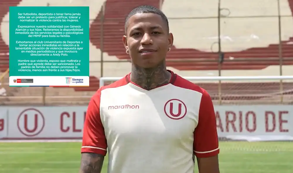 Andy Polo fichó por Universitario para el 2022. Foto: composición/ Universitario/ MIMP