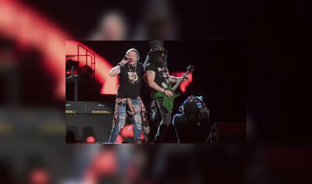 Axl Rose, Slash y Duff McKagan volverán a nuestro país como parte de su “South American Tour 2022″. Foto: AFP.