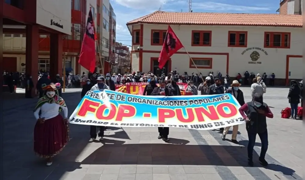 Frente de Organizaciones Populares participarán en paro. Foto: La República