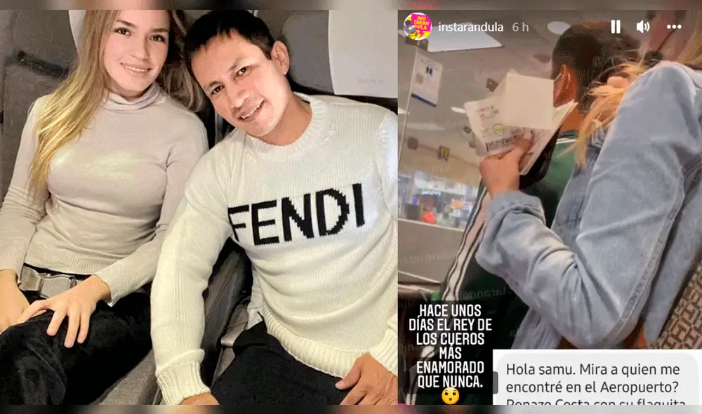 Renzo Costa fue visto en aeropuerto con su novia Thalia Alva. Foto: composición Thalia Alva-Instagram/Instarádula Renzo Costa fue visto en aeropuerto con su novia Thalia Alva. Foto: composición Thalia Alva-Instagram/Instarádula