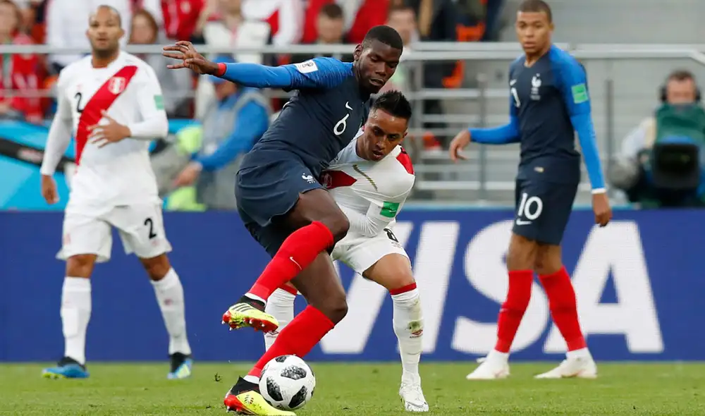 Perú fue uno de los rivales a los que Pogba enfrentó en Rusia 2018. Foto: EFE Perú fue uno de los rivales a los que Pogba enfrentó en Rusia 2018. Foto: EFE