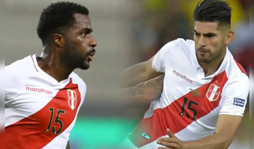 Gareca utilizó a los jugadores Miguel Araujo, Anderson Santamaría, Christian Ramos y Carlos Zambrano en la posición de central derecho. Foto: LR/AFP