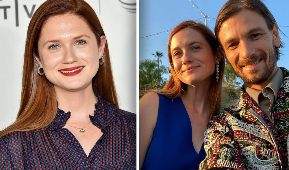 La imagen que compartió Bonnie Wright retrata un íntimo momento junto con Andrew Lococo. Foto: composición Instagram