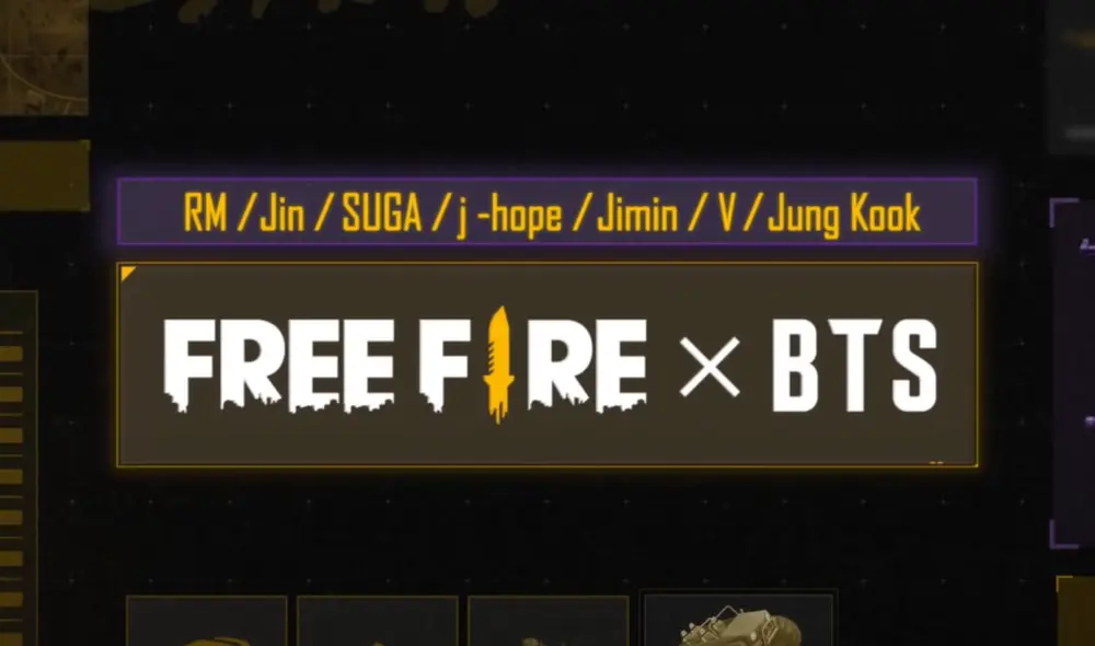 La colaboración de BTS y Free Fire presenta un show previo a los eventos especiales del videojuego. Video: Garena