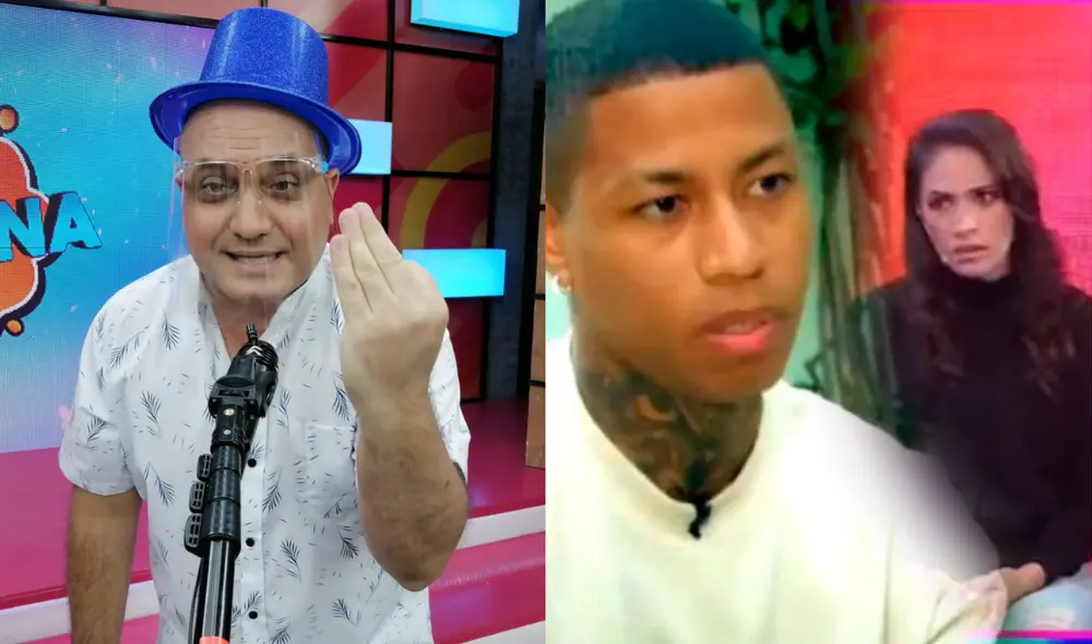 'Metiche' se mostró indignado ante las nuevas pruebas que mostró Génesis Alarcón sobre las agresiones de Andy Polo. Foto: Composición GLR/ captura de ATV