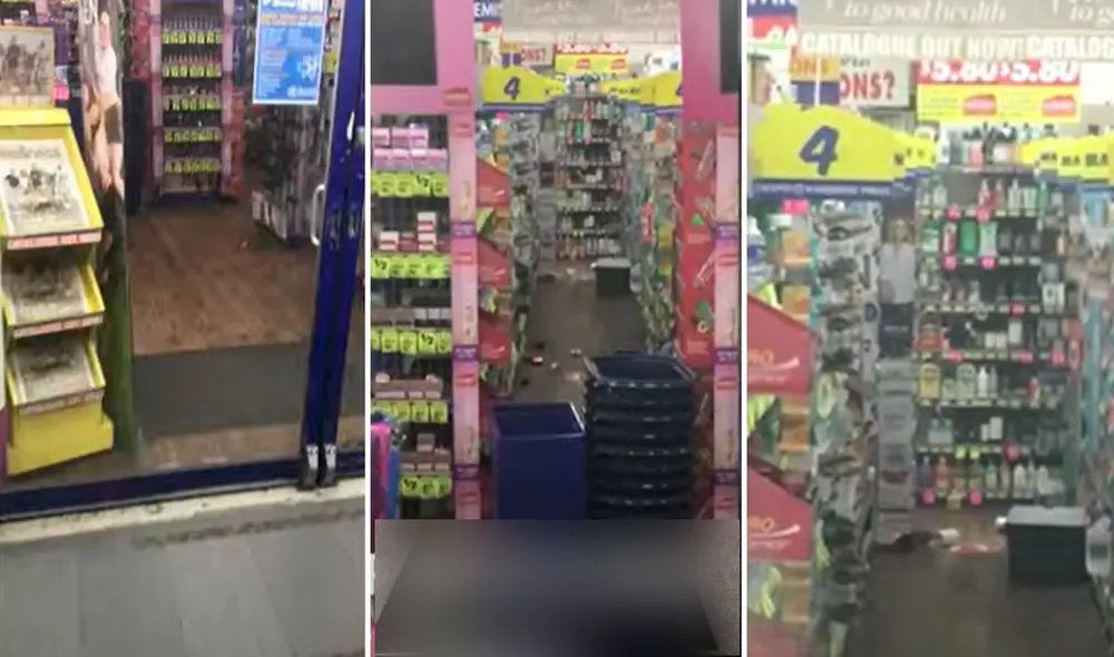 Uno de los clientes grabó el instante en que los roedores se paseaban por los corredores del local. Foto: captura de YouTube