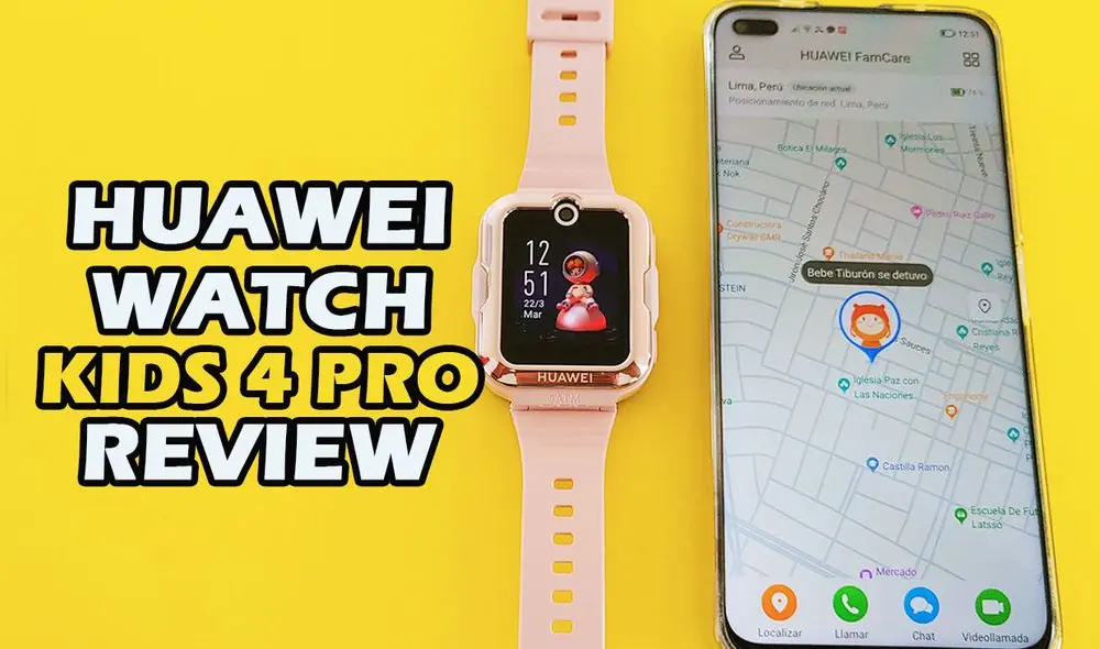 Este reloj inteligente se puede administrar desde la app Huawei FamCare. Foto: Huawei Watch